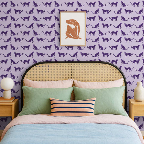 Purple Leopard Wallpaper