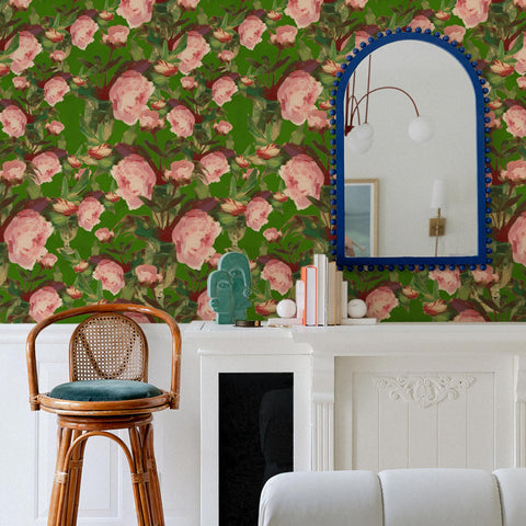 Carta da Parati Peonie Rosa