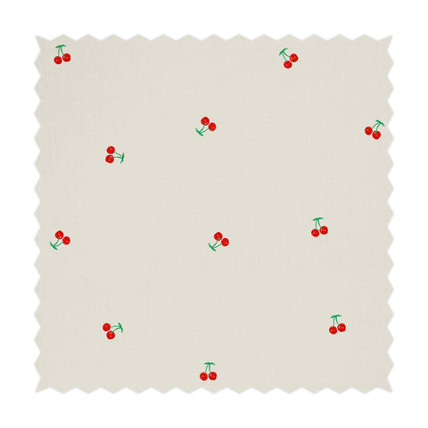 Tessuto stampato con piccole ciliegie carine