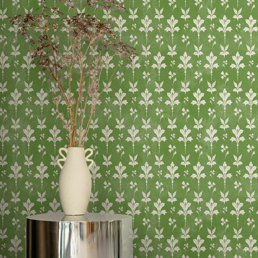 Vintage Floral Damask Wallpaper