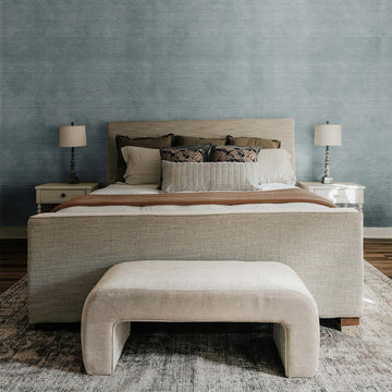 Windy Limewash Grasscloth Wallpaper