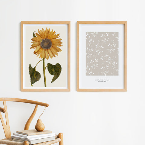 Duo Poster Design Botanico + Spedizione FedEx Gratuita
