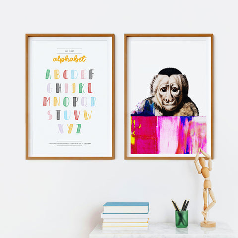Coppia di poster Eclectic Monkey + spedizione FedEx gratuita