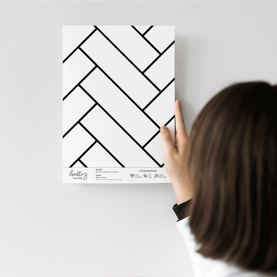 Backsplash Sample Bundle - 5 Herringbone & Chevron Backsplash Samples