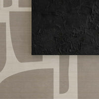 Large Abstract Grasscloth Wallpaper
