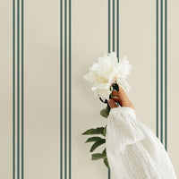 Minimal Oxford Stripes Removable Wallpaper