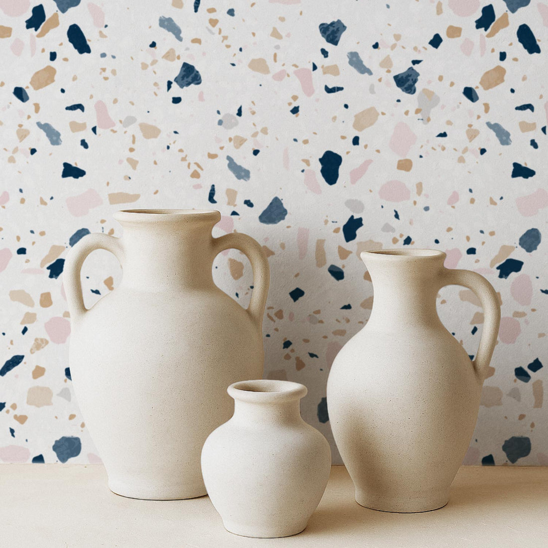 Pastel Colors Terrazzo Removable wallpaper
