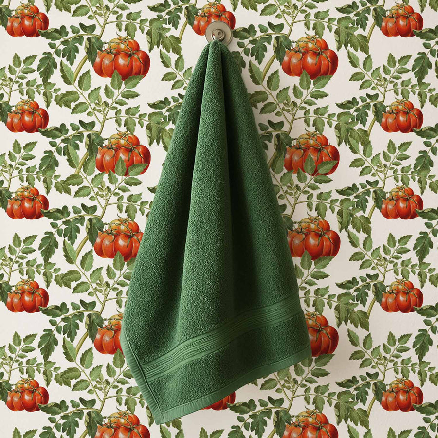 Vintage Tomato Pattern Wallpaper
