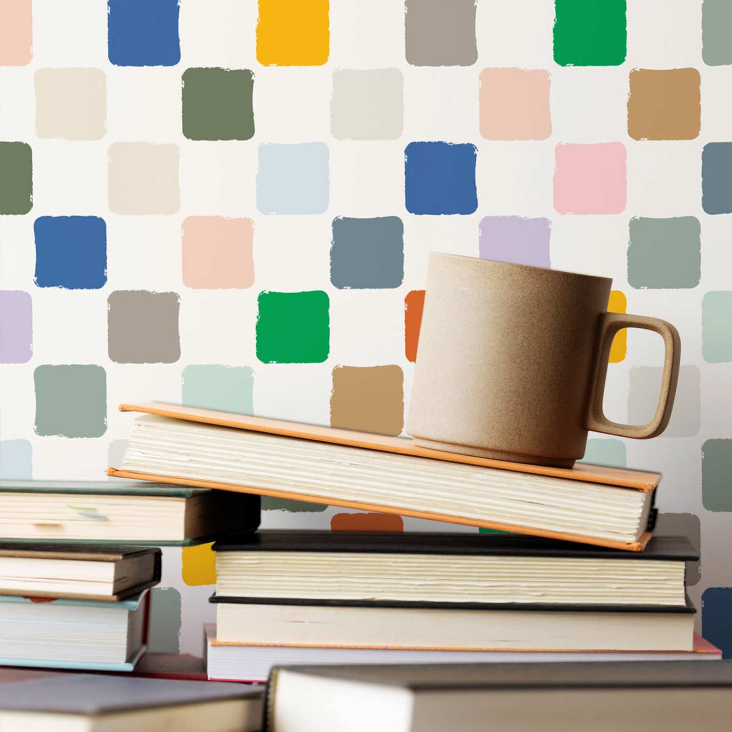 Wallpapers Checers Colorful Checkers Removable Wallpaper | Livettes | Livettes Wallpaper