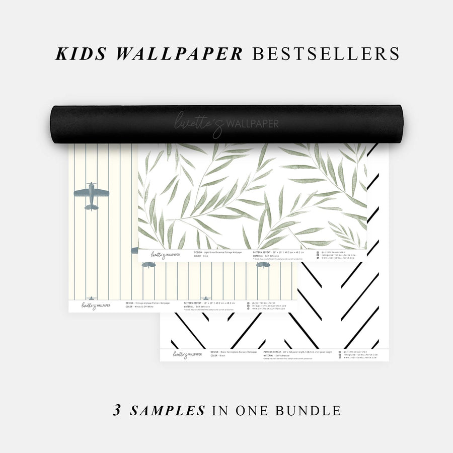 Wallpaper Sample Bundle - 3 Kids Wallpaper Bestsellers