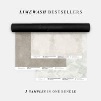 Wallpaper Sample Bundle - 3 Limewash Wallpaper Design Samples