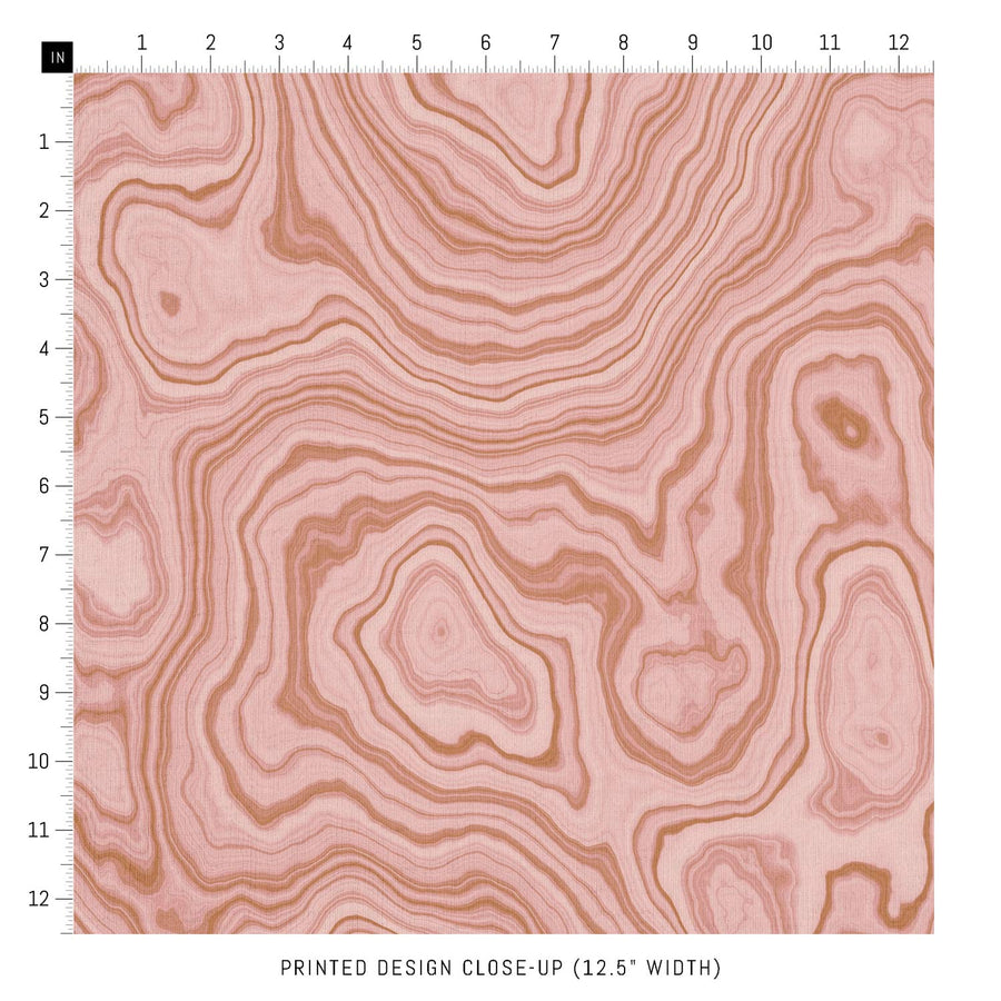 Pink Malachite Pattern Design Fabric