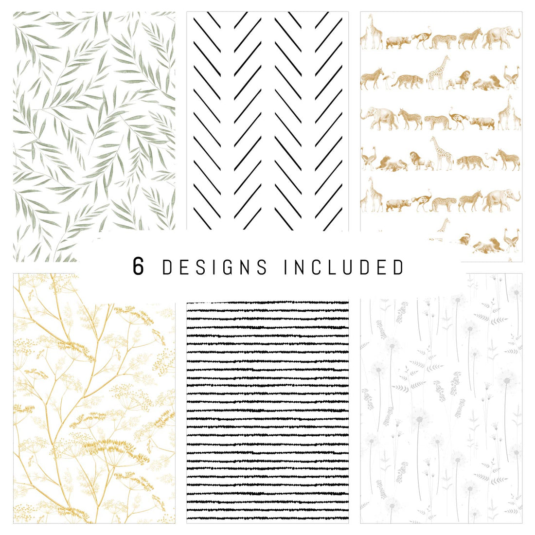 Wallpaper Sample Bundle - 6 Nursery Samples