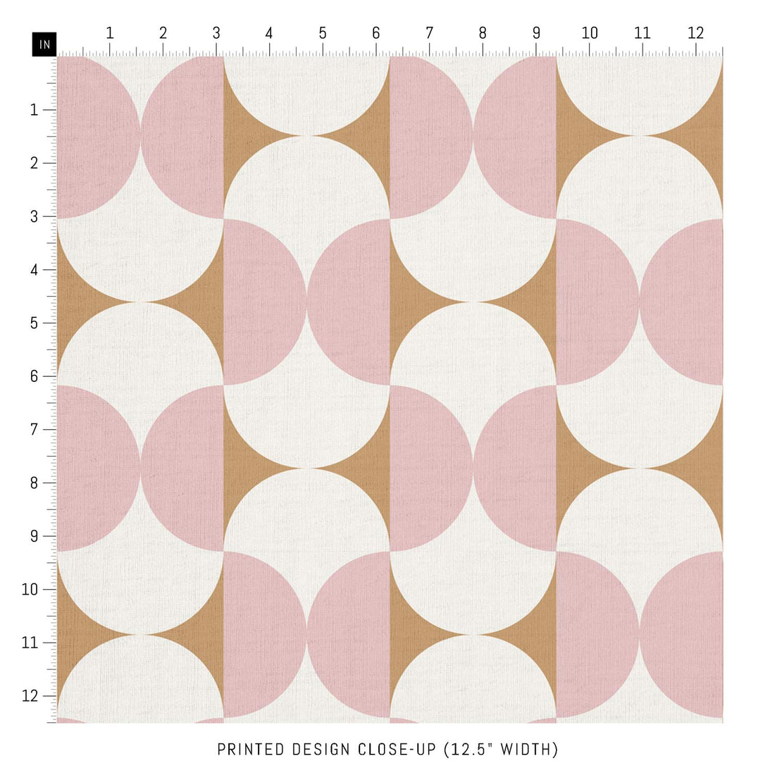 Pink Geometric Design Printed Fabric