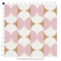 Pink Geometric Design Printed Fabric