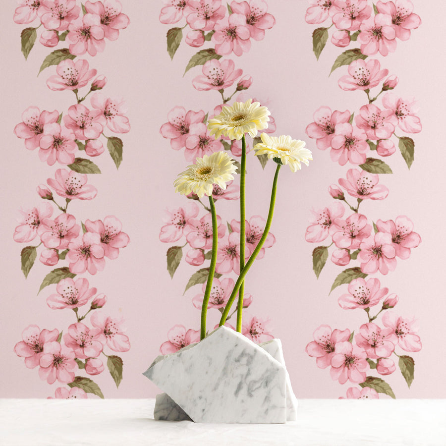 Cherry Blossom Print Removable Wallpaper