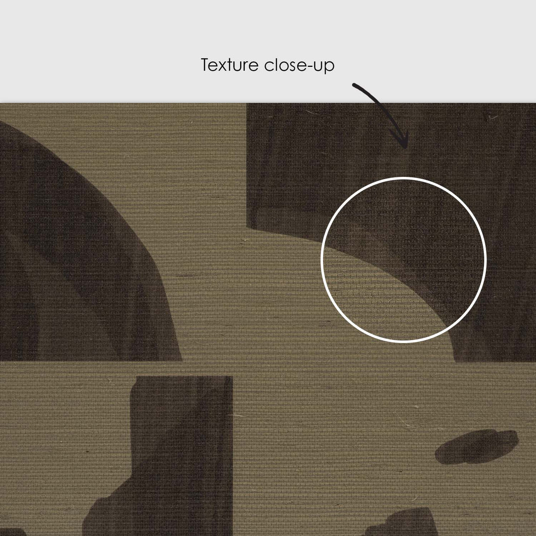 Dark Brown Wooden Tiles Grasscloth Wallpaper