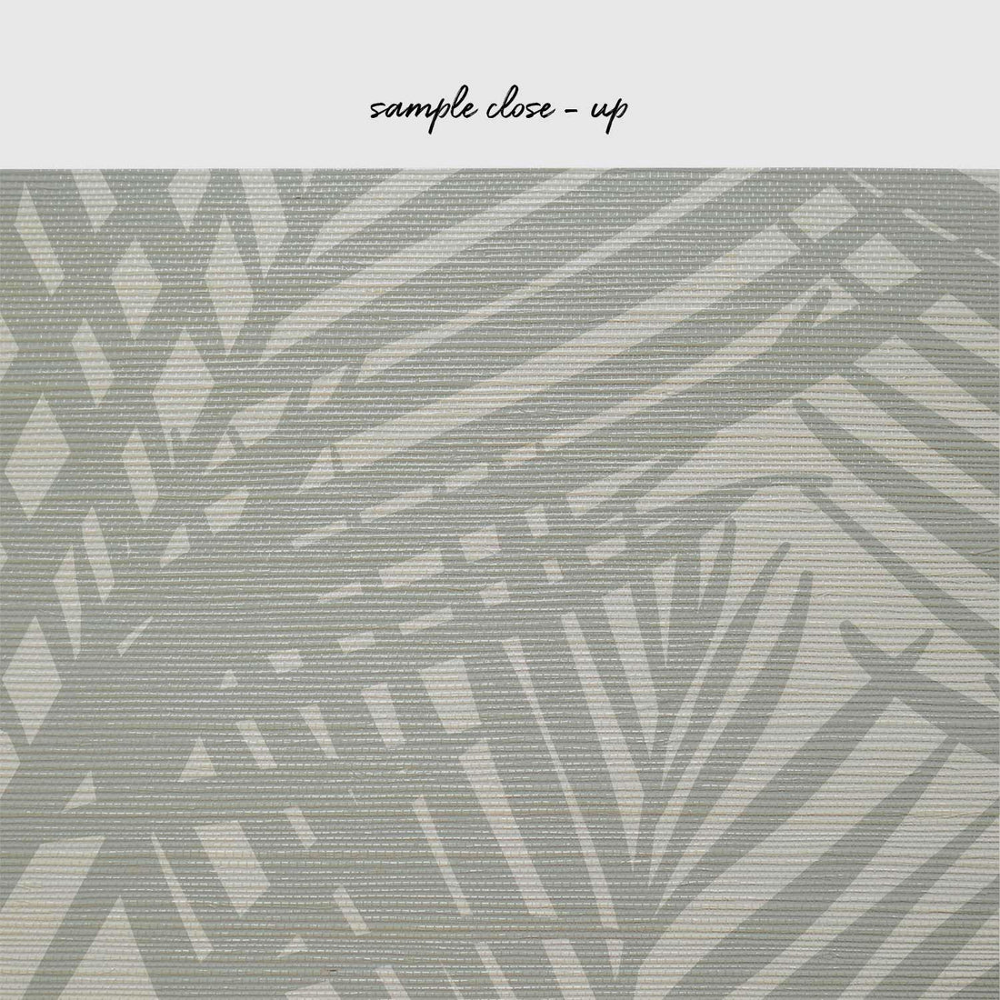 Elegant Neutral Palms Grasscloth Wallpaper