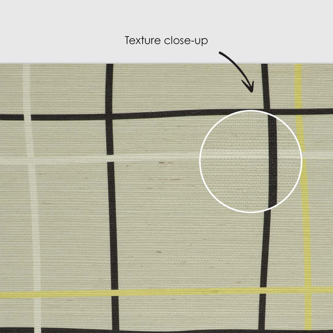 Hand-drawn Plaid Grasscloth Wallpaper