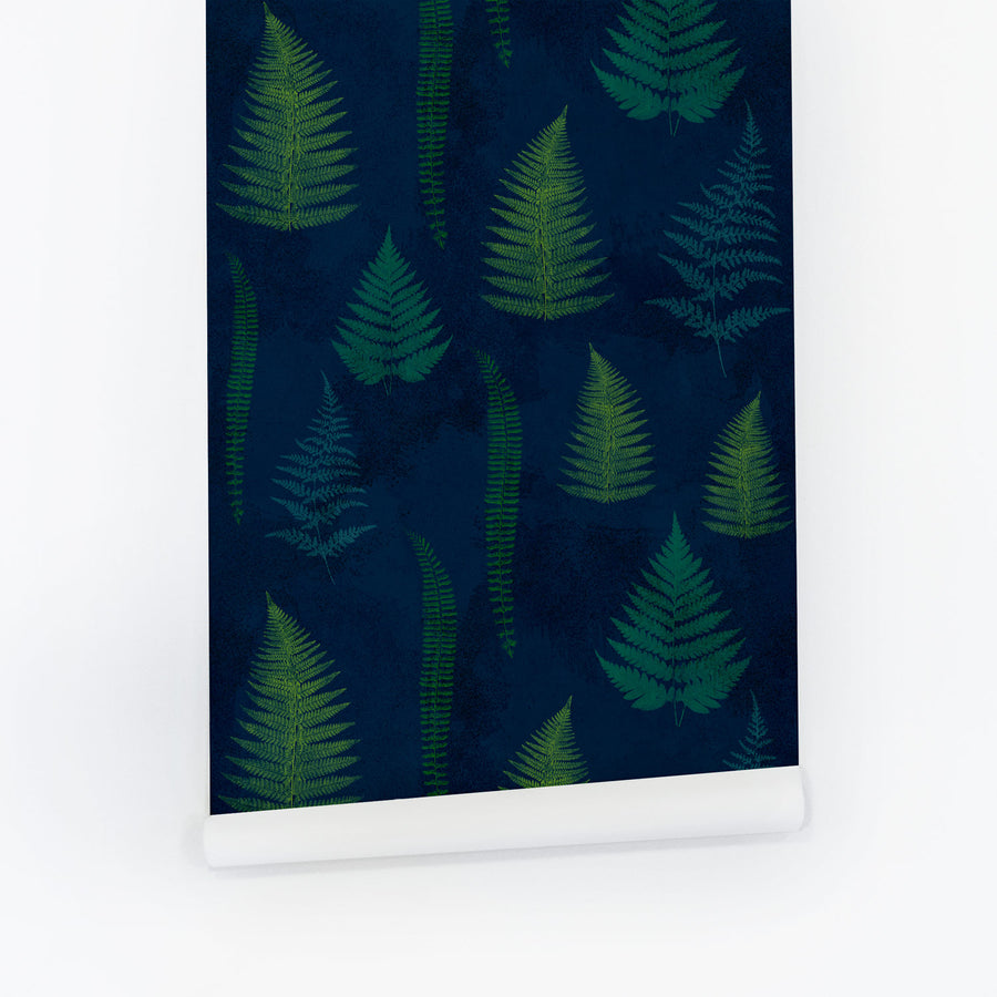 Midnight Fern Wallpaper