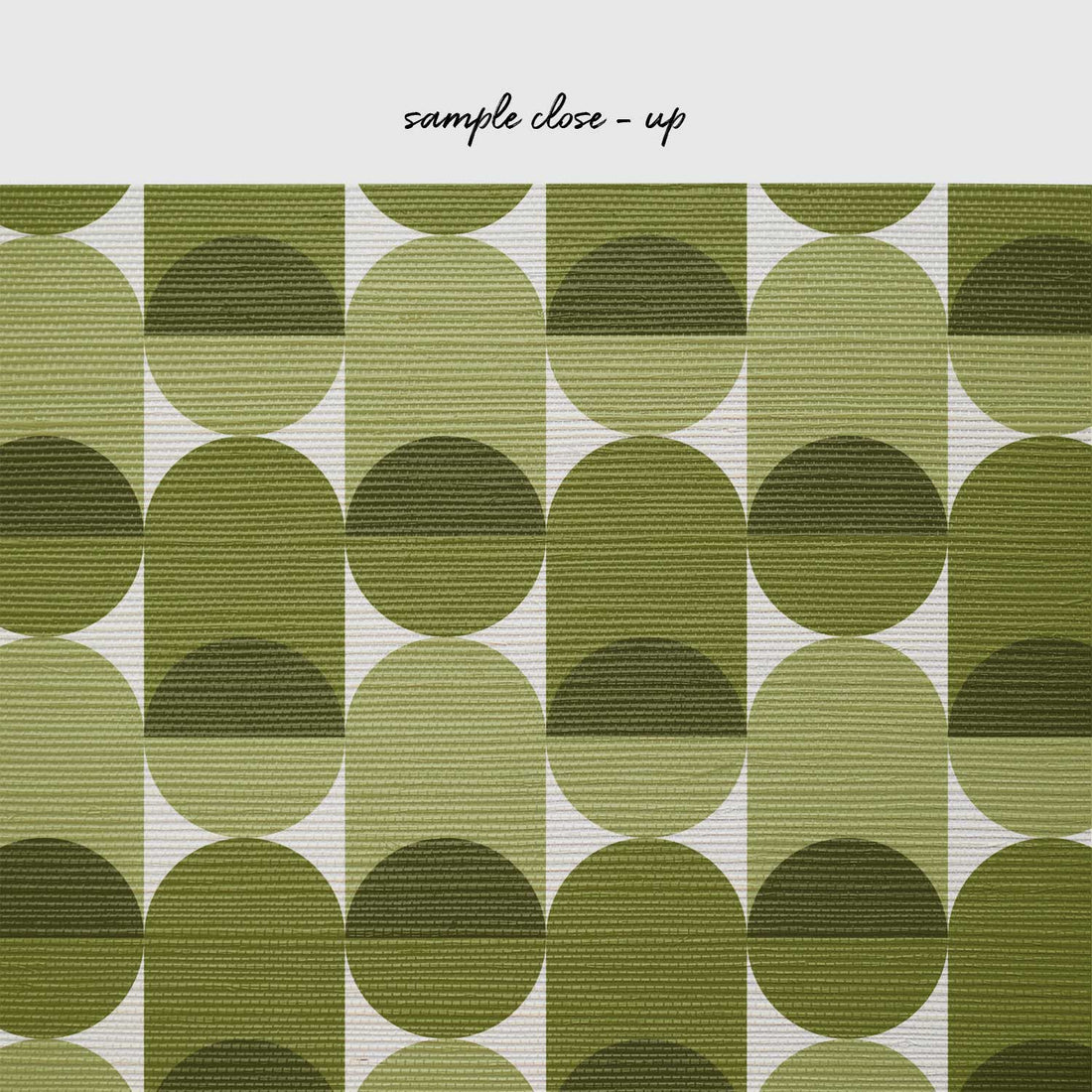 Mini Retro Grasscloth Wallpaper In Pickle Green