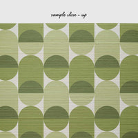 Mini Retro Grasscloth Wallpaper In Pickle Green