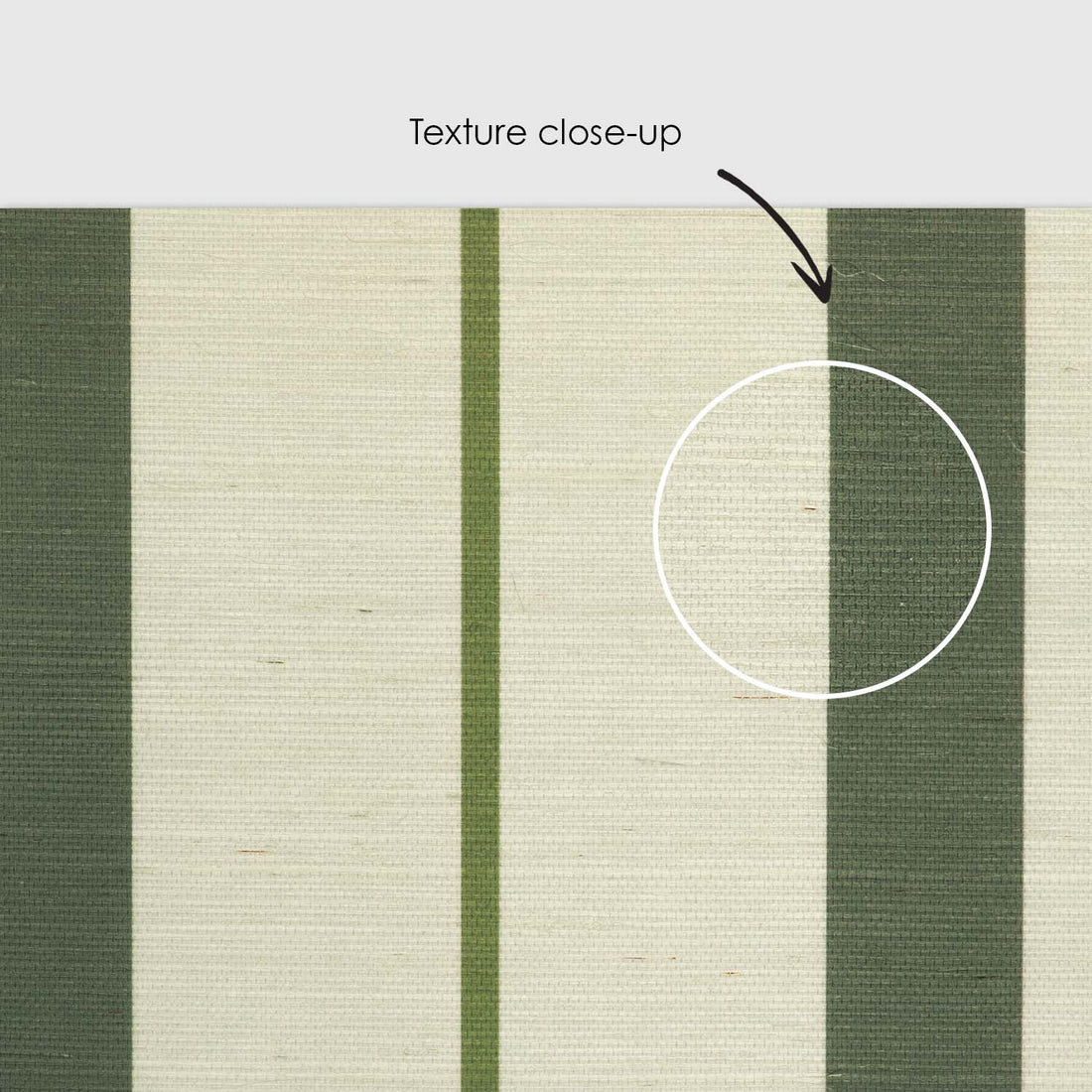 Modern Stripes Print Grasscloth Wallpaper In Green