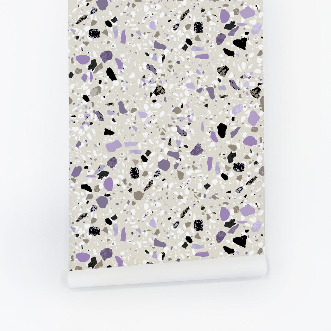 Purple Terrazzo Wallpaper
