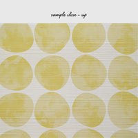Sunny Retro Chic Print Grasscloth Wallpaper