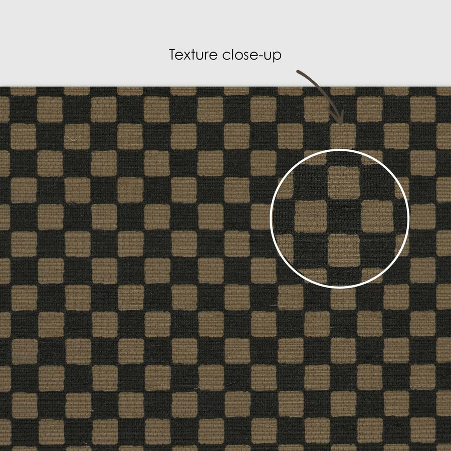 Timeless Checkers Grasscloth Wallpaper