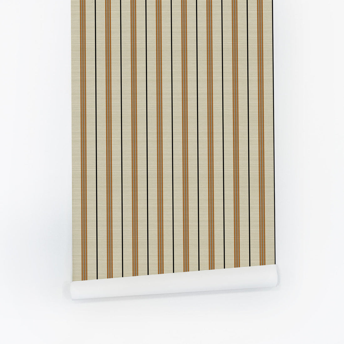 Tiny Neutral Stripes Grasscloth Wallpaper