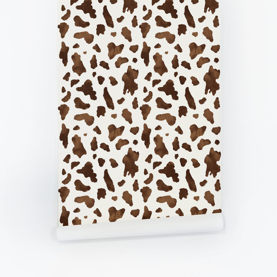 Tiny Watercolor Cow Print Wallpaper