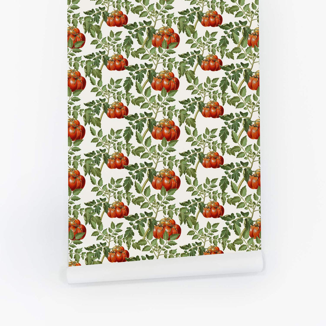 Vintage Tomato Pattern Wallpaper