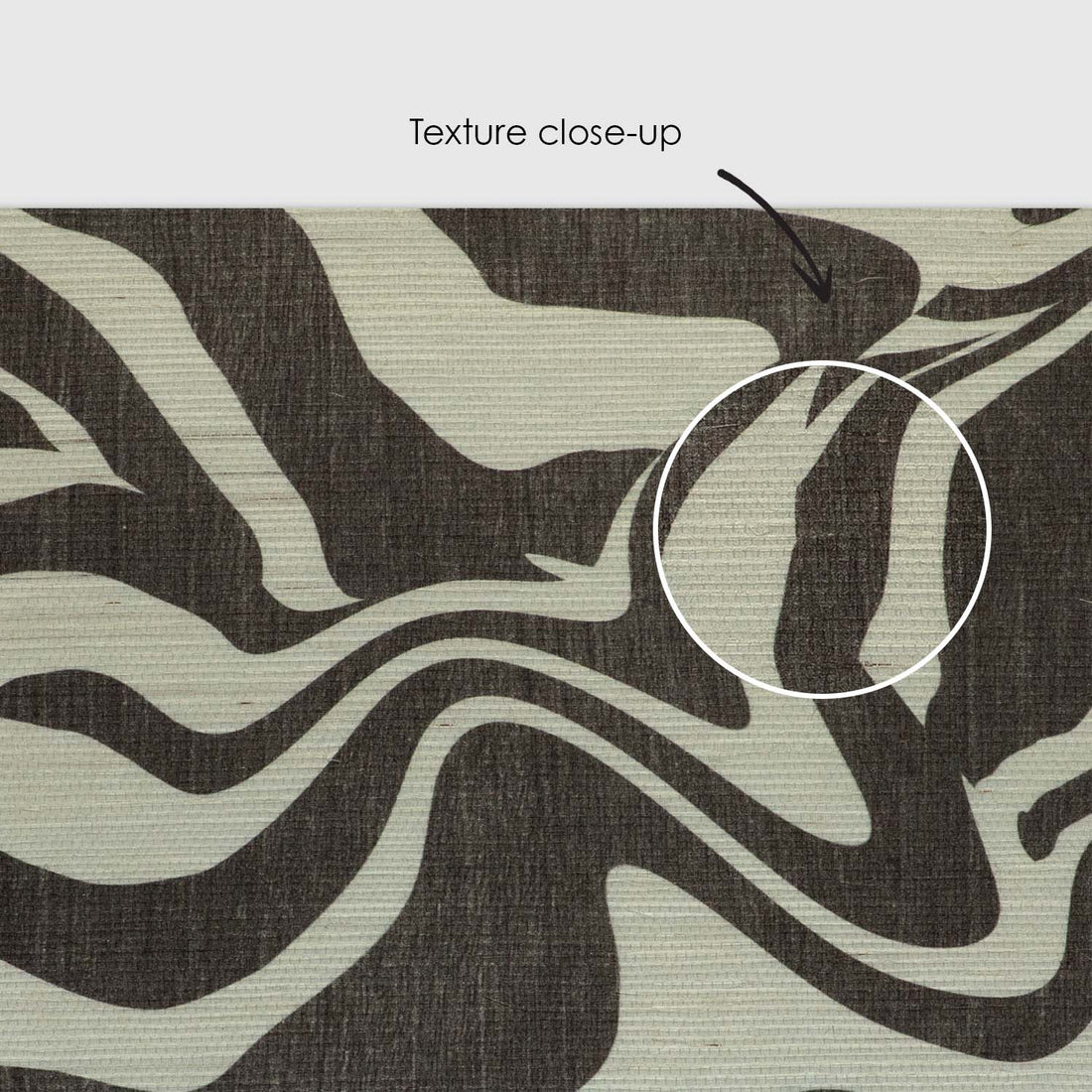 Wooden Zebra Pattern Grasscloth Wallpaper