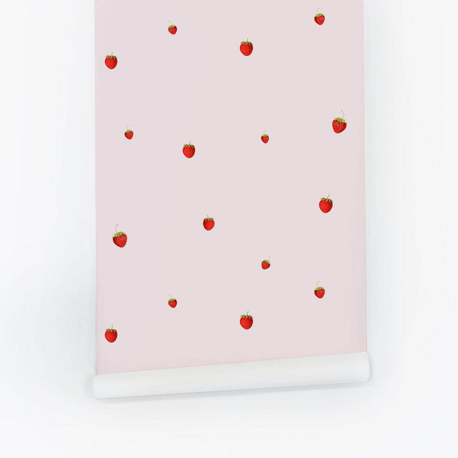 Tiny Strawberries Removable Wallpaper