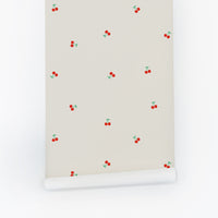 Tiny Cute Cherries Removable Wallpaper