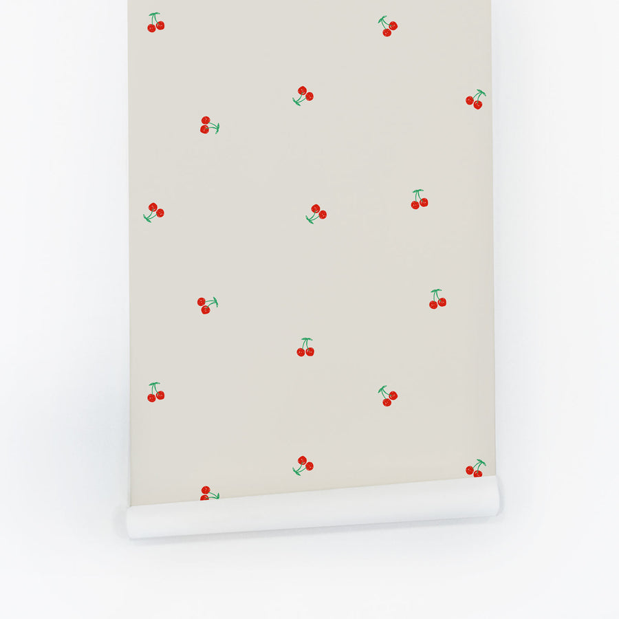 Tiny Cute Cherries Removable Wallpaper