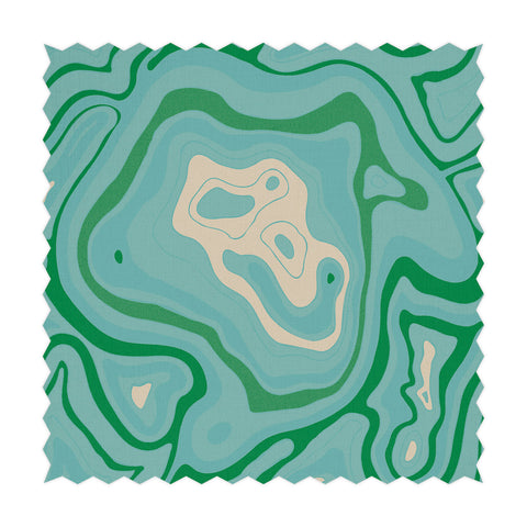 Tessuto con stampa in Agata verde