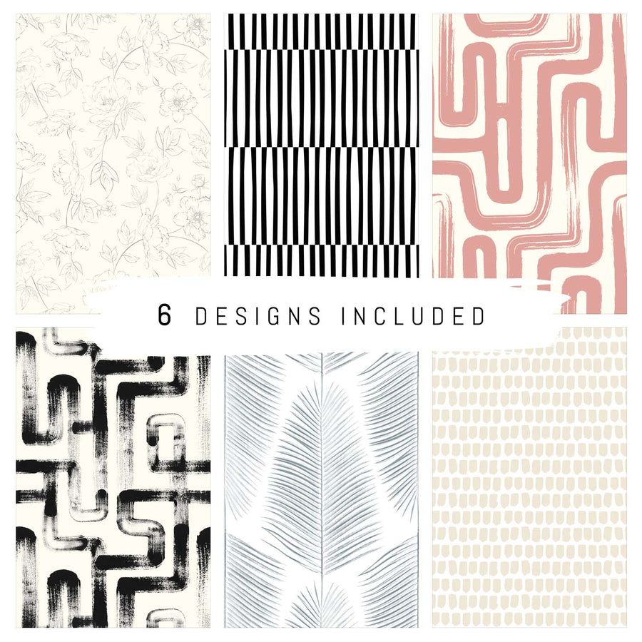 Wallpaper Sample Bundle - 6 Wallpaper Bestsellers