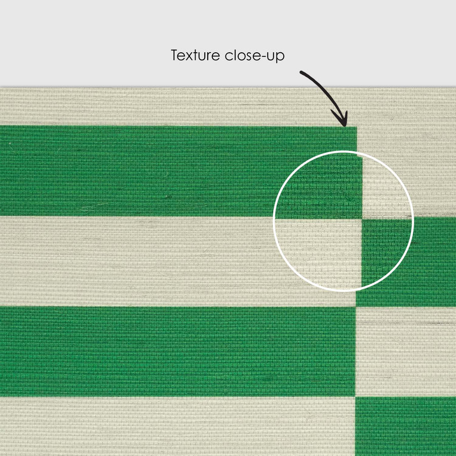Green Maze Grasscloth Wallpaper