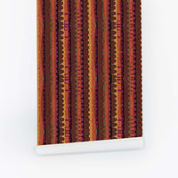 70s Retro Grasscloth Wallpaper