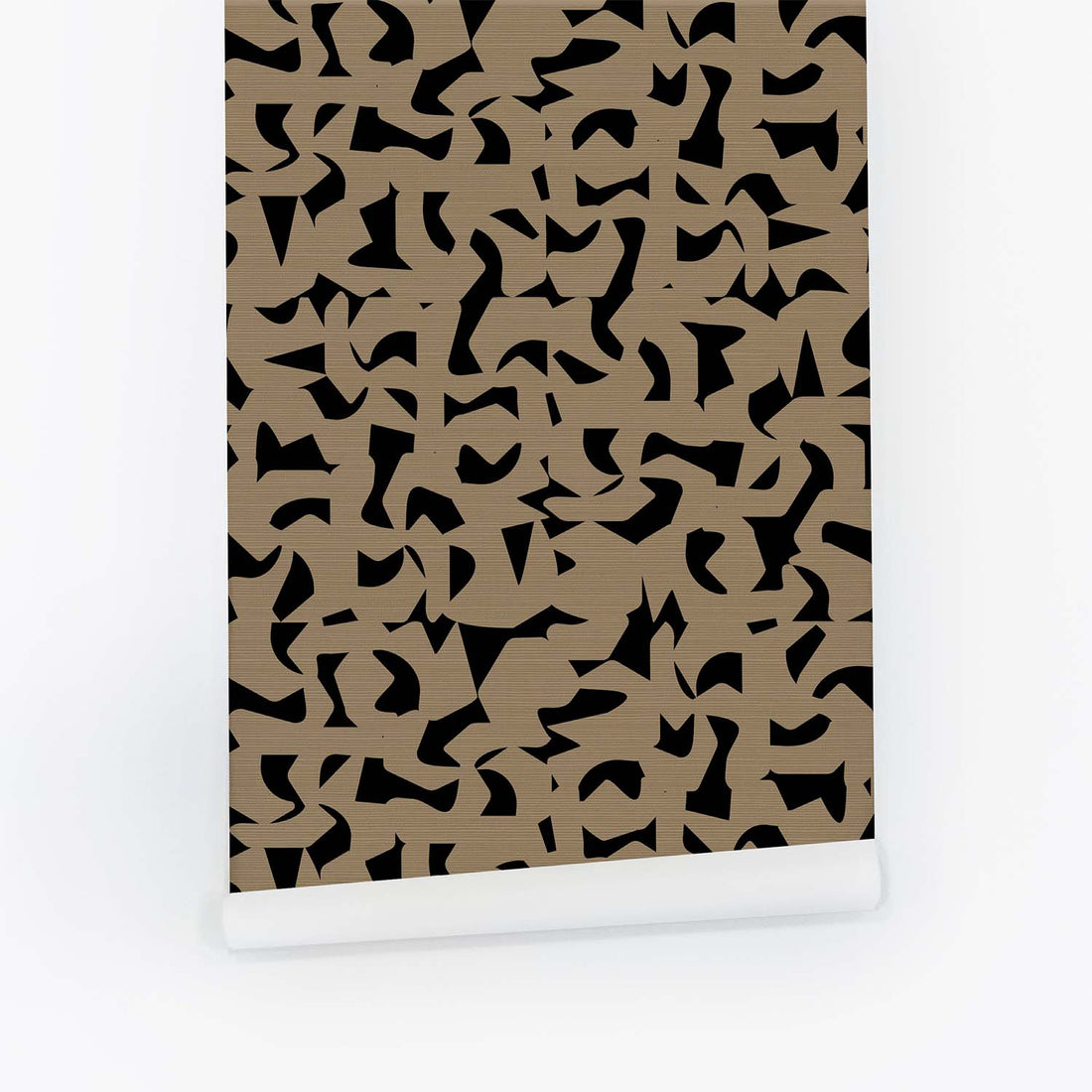 Abstract Geometric Pattern Grasscloth Wallpaper