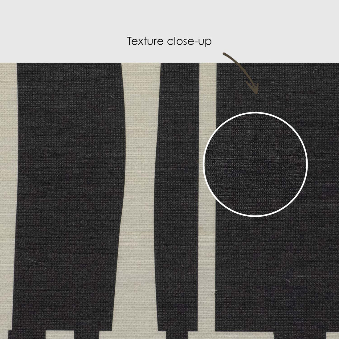 Black Abstract Geometric Tiles Print Grasscloth Wallpaper