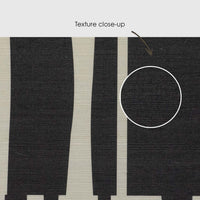 Black Abstract Geometric Tiles Print Grasscloth Wallpaper