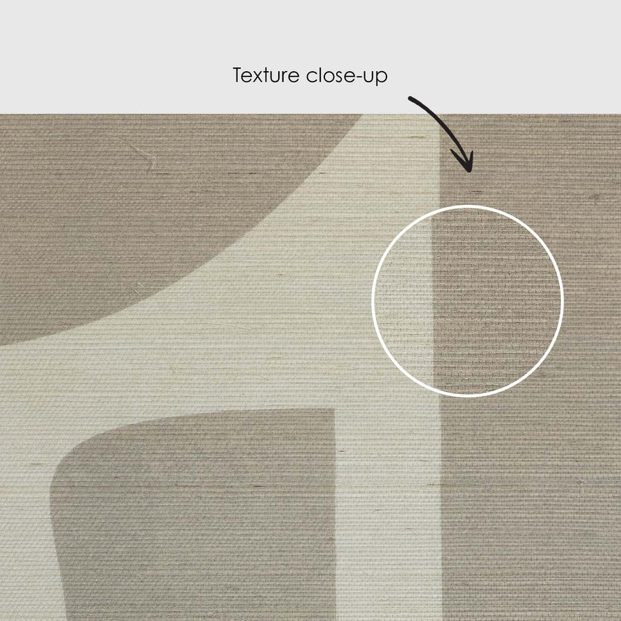 Large Abstract Grasscloth Wallpaper