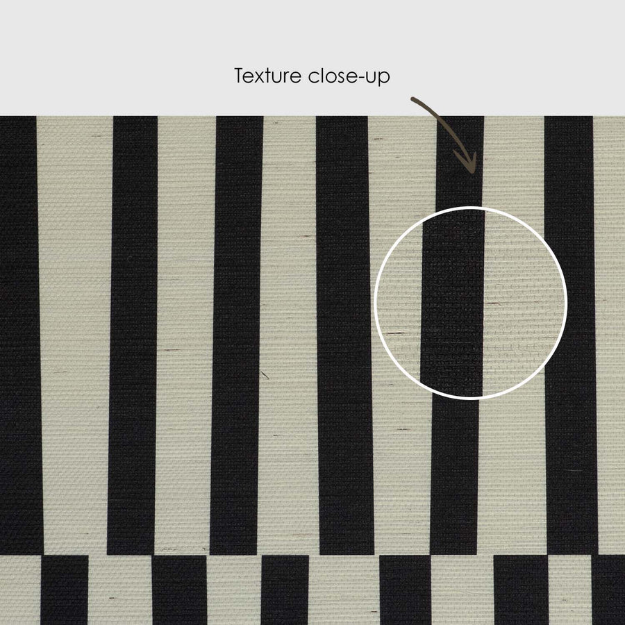 Minimal Lines Grasscloth Wallpaper