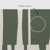 Olive Green Abstract Geometric Tiles Print Grasscloth Wallpaper