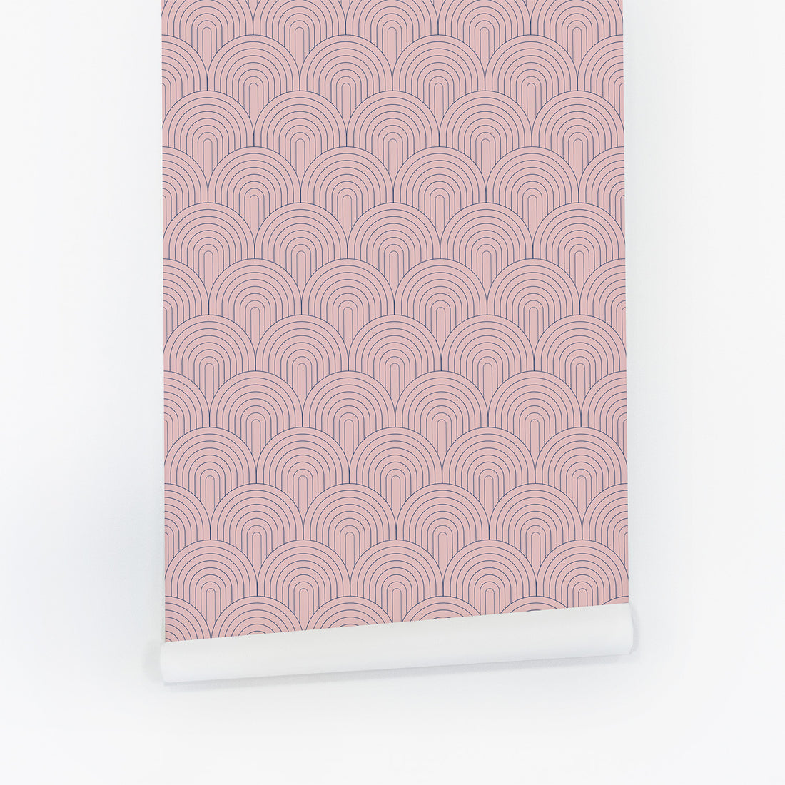 Pink Art Deco Tile pattern wallpaper