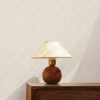 Neutral Art Deco Tile pattern wallpaper