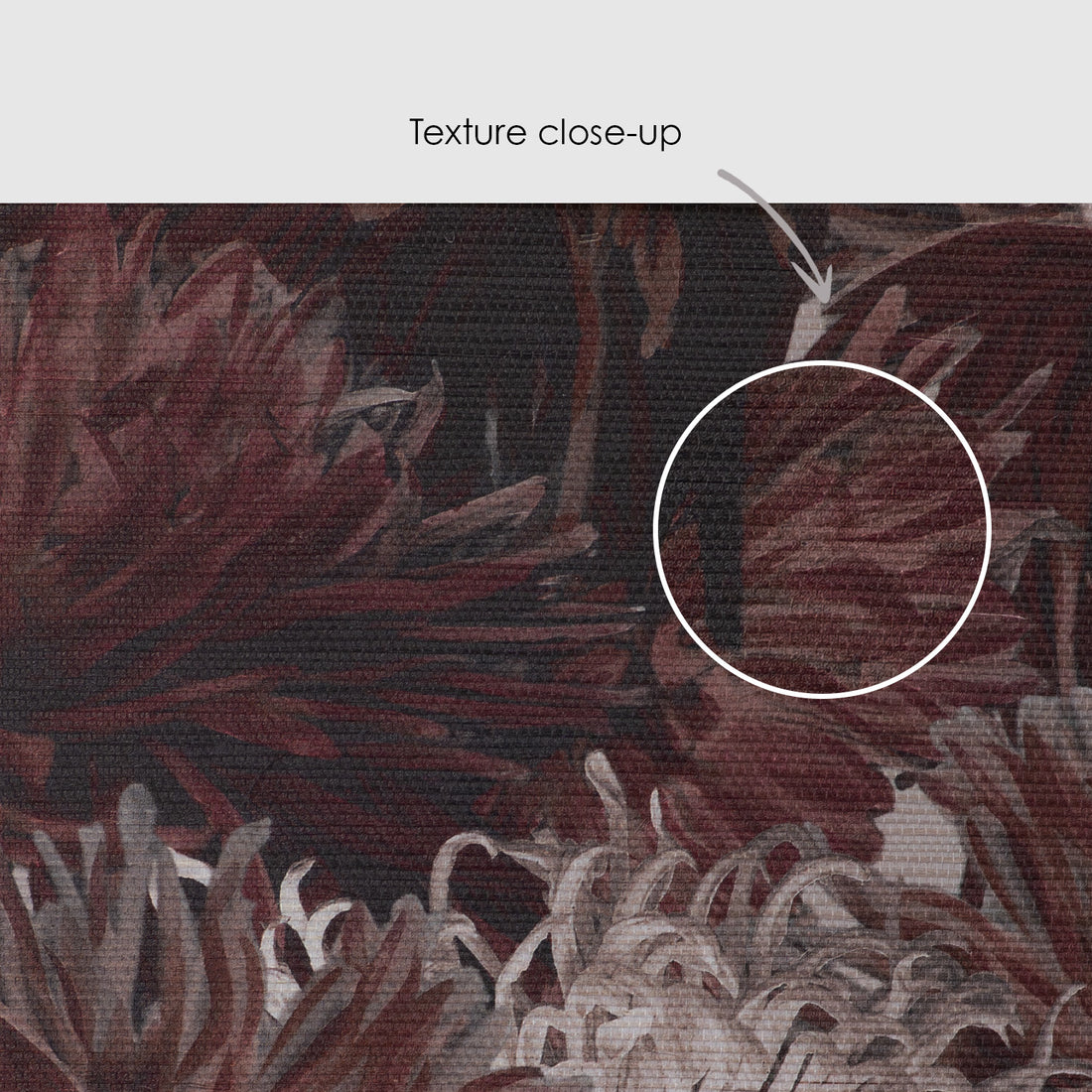 Aster Flower Grasscloth Wallpaper